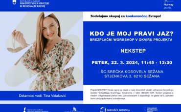 KDO JE MOJ PRAVI JAZ? Brezplačna delavnica za mlade do 29 let.