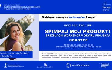 SPIMPAJ MOJ PRODUKT! Brezplačna delavnica za mlade