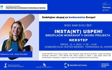 INSTA(NT) USPEH! Brezplačna delavnica za mlade